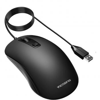 VicTsing Ratón USB con Cable 3 Botones, 3 Niveles de dpi Adjustables
