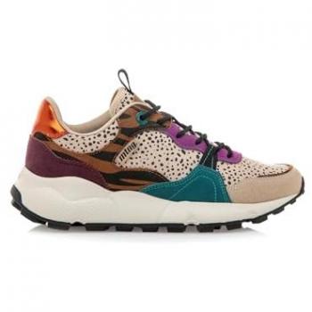 Zapatillas Deportivas Mujer MTNG Climb Beige con Cierre de Cordones y Puntera Redonda, Estilo Casual, Suela Dentada