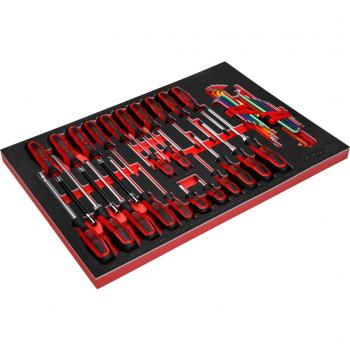 Juego de destornilladores KS TOOLS ERGOTORQUEplus, 41 piezas, sistema modular 1/1