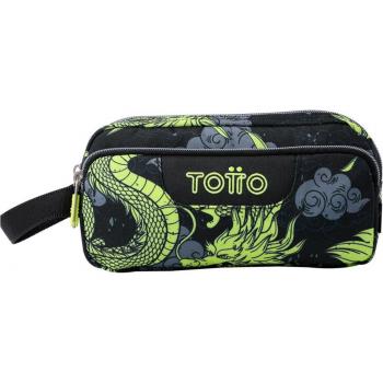 Estuche Escolar Totto Agapec 3 Compartimentos Eco-Friendly Azul Dragony