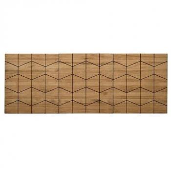 Cabecero Tríptico Porcelánico Eco 160x59 en Madera Maciza de Pino Acabado Vintage