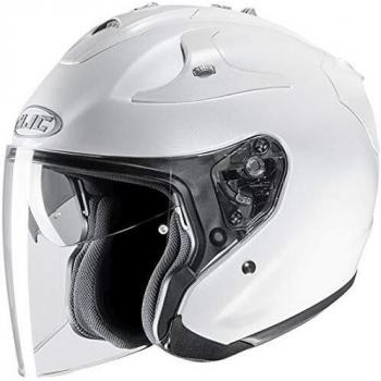 HJC 141129XXL - Casco de moto, color blanco perla, XXL