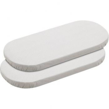Cambrass Bajera Moisés/Carro Pack 2 Ud. 35x80x7 Cm Mini Windsord Crudo - Ajuste Perfecto