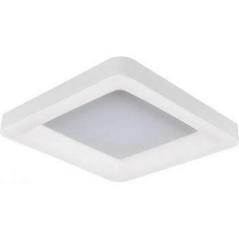 Lámpara de techo empotrada LED moderna Giacinto blanca, blanca cálida 3000K, 2750lm regulable
