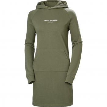 Helly Hansen W Core Hoodie Dress - Vestido con capucha, manga larga, talla XS, tejido ligero y transpirable, diseño cómodo y casual, ideal para actividades al aire libre y uso diario