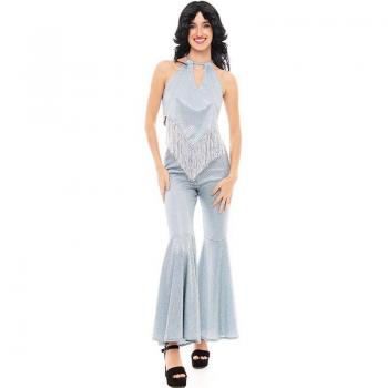 Disfraz de Disco Dance Brillante para mujer