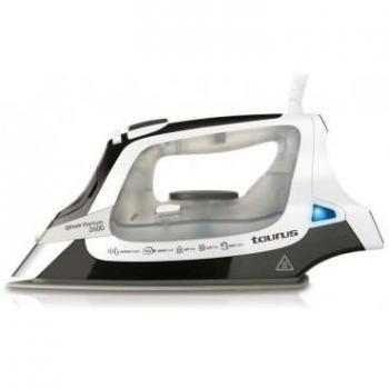 Taurus 918765 Plancha GEYSERTITANIUM2600 Vapor MAX.135Gr/min, 2600 W, 0.3 litros, 135, Cromo, Blanco y Negro