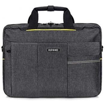 Duronic LB14 Maletín para Portátiles de 13.3- 15.6 y Tablets de 10, Funda Bandolera para Portátil Compacta