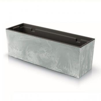 Maceta URBI CASE BETON EFFECT con Depósito 580x180x195 Hormigón