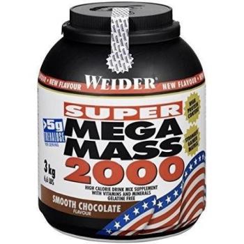 Weider Mega Mass 2000 Chocolate - Paquete de 2 x 1500 gr - Total: 3000 gr