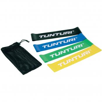 Tunturi-Fitness Yoga Set de Bandas Elásticas, Unisex Adulto, Multicolor, Talla Única