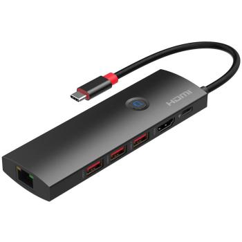 Docking Station Mini USB-C a HDMI con 4 Puertos, Hub USB Premium