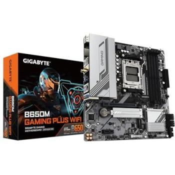 GIGABYTE B650M Gaming Plus WiFi AM5 Micro ATX Motherboard with DDR5, PCIe 4.0, USB 3.2 Gen 1 Type-C, and Wi-Fi 6E