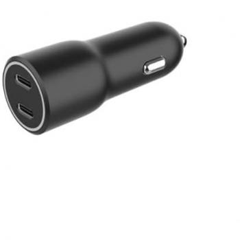 Cargador Rápido de Coche GEMBIRD 2 Puertos USB Tipo C 40W Negro