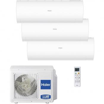 Aire Acondicionado Multisplit 3x1 Haier Inverter PERLA 2.322 frig/h + 2.322 frig/h + 3.096 frig/h con WiFi