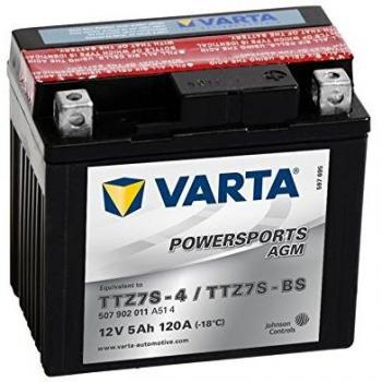 Batería de moto Varta Powersports AGM 50702 - TTZ7S-BS