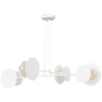 Lámpara de Suspensión Idea EPIKASA, Acero con Recubrimiento de Polvo, Blanco, 96x100x96 cm