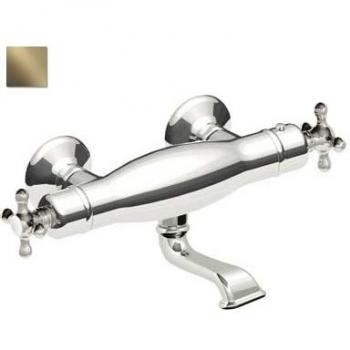 Tres Grifería 03217409LV - Bañera‑ducha CLASIC termostática Ducha de mano anticalcárea con soporte orientable. Flexo doble engatillado