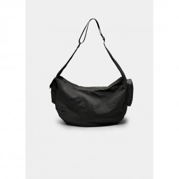 Stradivarius Black Fabric Crossbody Bag OS