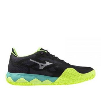 Zapatillas Mizuno Wave Enforce Tour CC 61GC2304 46 Negro, para tierra batida, características: diseño específico para tenis, tecnología Wave para amortiguación y estabilidad, suela de goma duradera, soporte lateral mejor