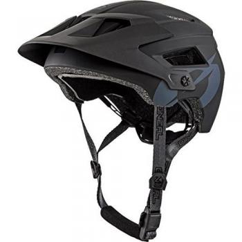 O'NEAL | Casco para Bicicleta de montaña | Enduro Aperturas de ventilación para refrigeración, Almohadillas Lavables, Norma de Seguridad EN1078 | Casco Defender Solid | Adultos | Negro | Talla L/XL
