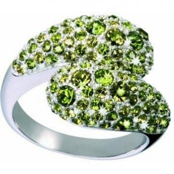 Glamour GR33-08 - Diva - Anillo de Mujer de Plata con 136 Cristales de Swarovski