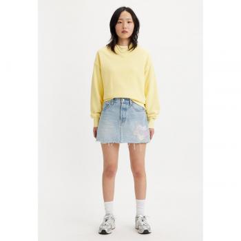 Levi's Falda Vaquera Corta - Falda de mezclilla, diseño clásico, corte corto, tejido resistente, estilo casual