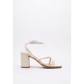 Sandalia de Tacón Bryan Stepwise 1723 Mujer Beige, Talla 39