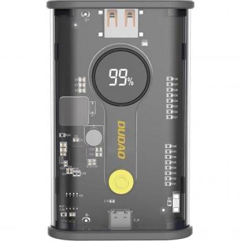 Powerbank Dudao K16Pro 20000mAh 22.5W USB-A / USB-C con cable integrado negro
