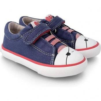 Zapatillas deportivas Garvalín para niño en color azul con diseño de pirata