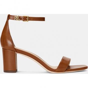 Sandalias de Tacón Bloque Logan para Mujer en Piel de Lauren Ralph Lauren