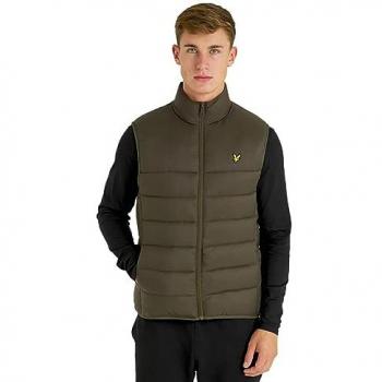 Lyle & Scott Men's Wadded Gilet - Olive - Large