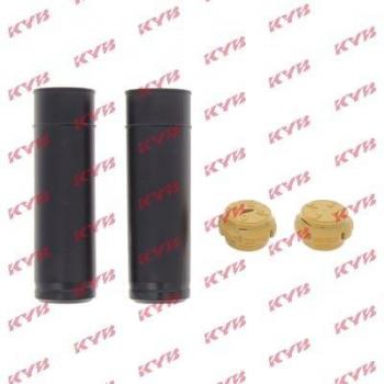 Juego de guardapolvos para amortiguador KYB 910206 con protección integral, diseñado para prolongar la vida útil del amortiguador, fabricado en material resistente a la abrasión y condiciones climáticas adversas, incluye todos los