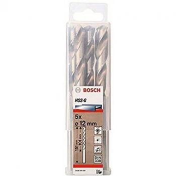 Bosch 2 608 595 081 - Pack de 5 brocas metálicas HSS-G, DIN 338