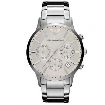 Emporio Armani Reloj Analógico AR2458 - Plateado para Hombre