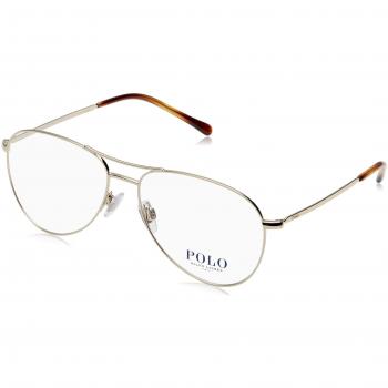 Polo 0PH1180 Monturas de gafas, Aviador, 57, Pale Gold