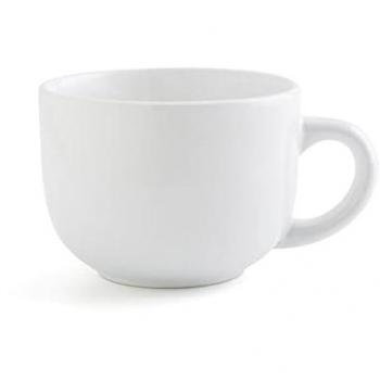 Taza Quid Snow Blanco Cerámica 400 ml (Pack de 6 Unidades)