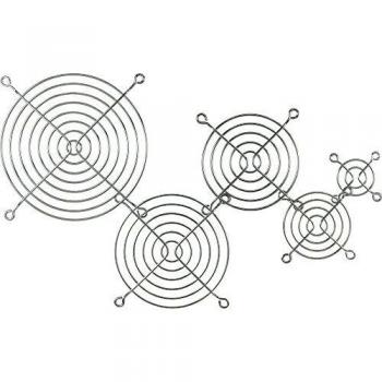 InLine reja de ventilador de metal, cromado, 120 x 120 mm