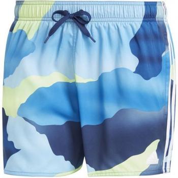 Bañador adidas City Escape 3 bandas hombre azul con diseño camuflaje, talla S