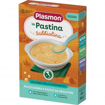Pasta Sabbiolina Plasmon 300 g para bebés a partir de 6 meses