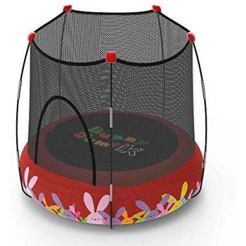 Devessport – Trampolín Buny Jump 2 en 1 – Parque de Juegos y Cama elástica – Color Rojo