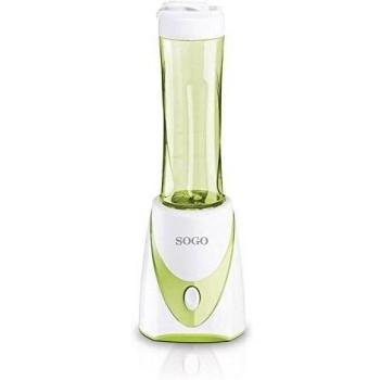 Sogo SS-5085G - Máquina para hacer batidos, color verde y blanco