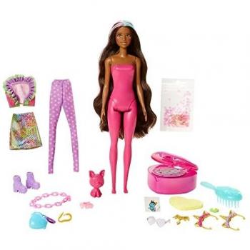 Barbie Color Reveal Unicornio con Accesorios de Moda y Mascota Sorpresa