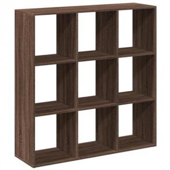 Librería divisora de madera marrón roble 102x29x103,5 cm