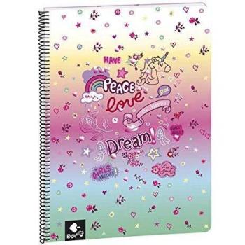 Busquets libreta a4 80 cuadricula Rainbow by