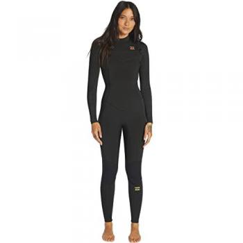 Billabong Traje Neopreno Manga Larga 3/2mm Cremallera Pectoral Synergy Wild Black Mujer Talla 4