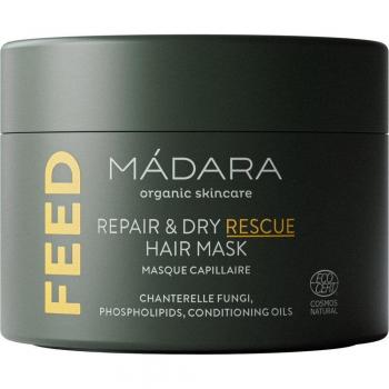 MÁDARA Organic Skincare FEED Repair & Dry Rescue Hair Mask 180 ml - Moisturizing and Regenerating Treatment for Dry Hair