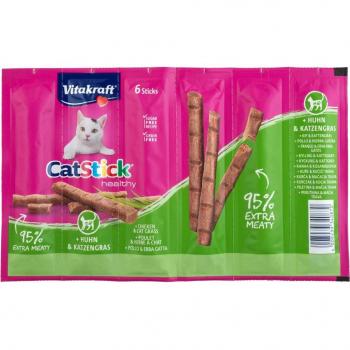 Vitakraft Cat Stick Classic para gatos - Ave e Hígado (6 x 6 g)Vitakraft Cat Stick Healthy para gatos - Frango e Erva para Gatos (6 x 6 g)V