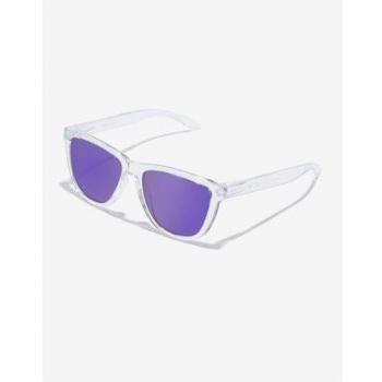 Hawkers One Raw Polarized Sunglasses - Unisex, Transparent Purple Frame