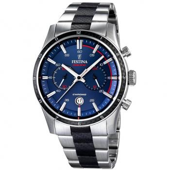 Festina Gents Watch Chronograph Quartz Stainless Steel Coated XL F16819 / 1
